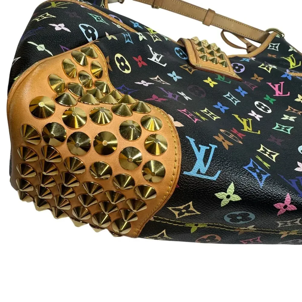 Louis Vuitton Multicolor Bag Chrissie Monogram Studded shoulder Vintage Murakami - Picture 14 of 16